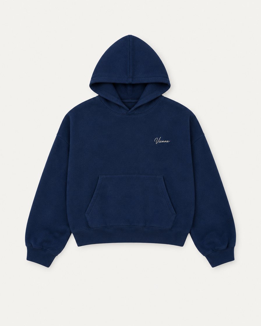 Concept image: ink navy Signé Hoodie, front